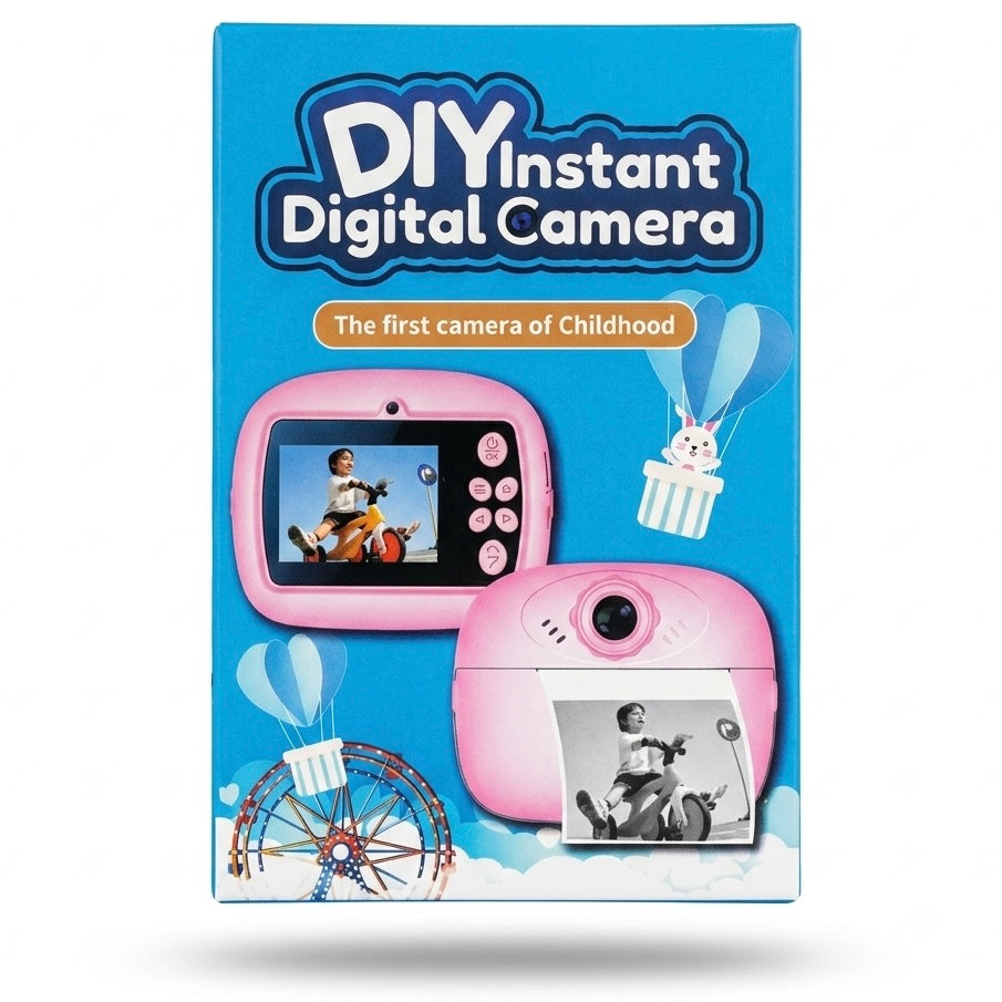 Kids DIY Instant Digital Camera - "The First Camera of Childhood" with Instant Photo Printing