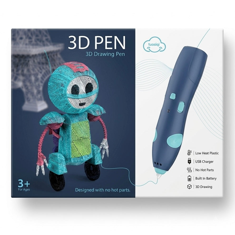 3D Pen for Kids | Rechargeable & Heat-Free 3D Drawing