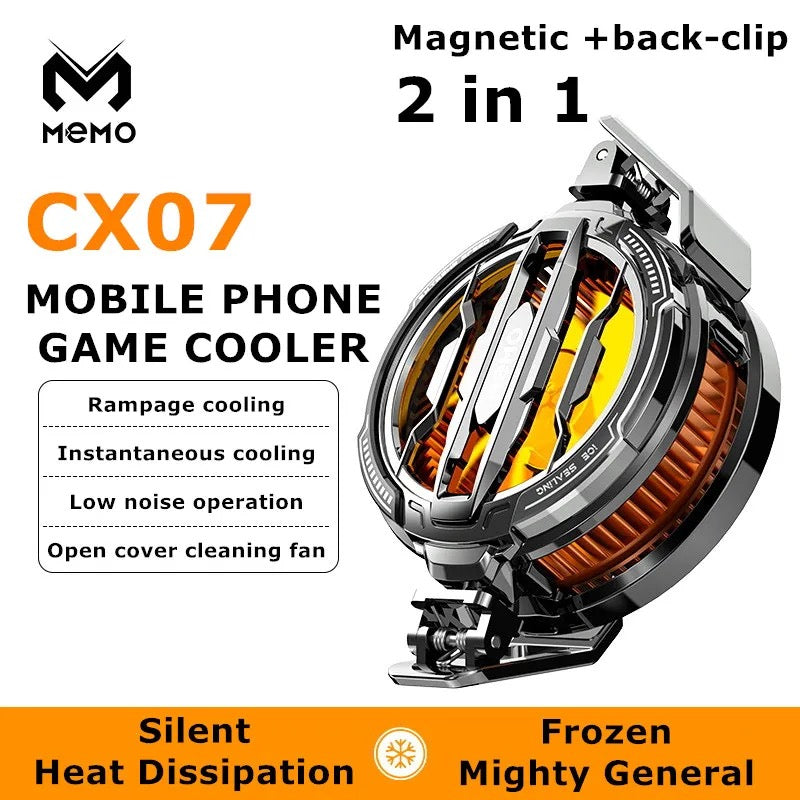 MEMO Magnetic Mobile Phone Coolers Series (CX07, CX08, CX12, CX15, CX16) – Instant Cooling & RGB Gaming Fan for All Smartphones