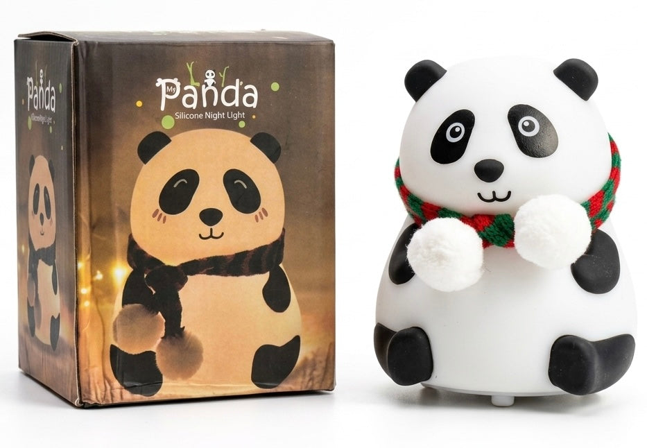 Premium Cute Panda Silicone Lamp – with Touch Control