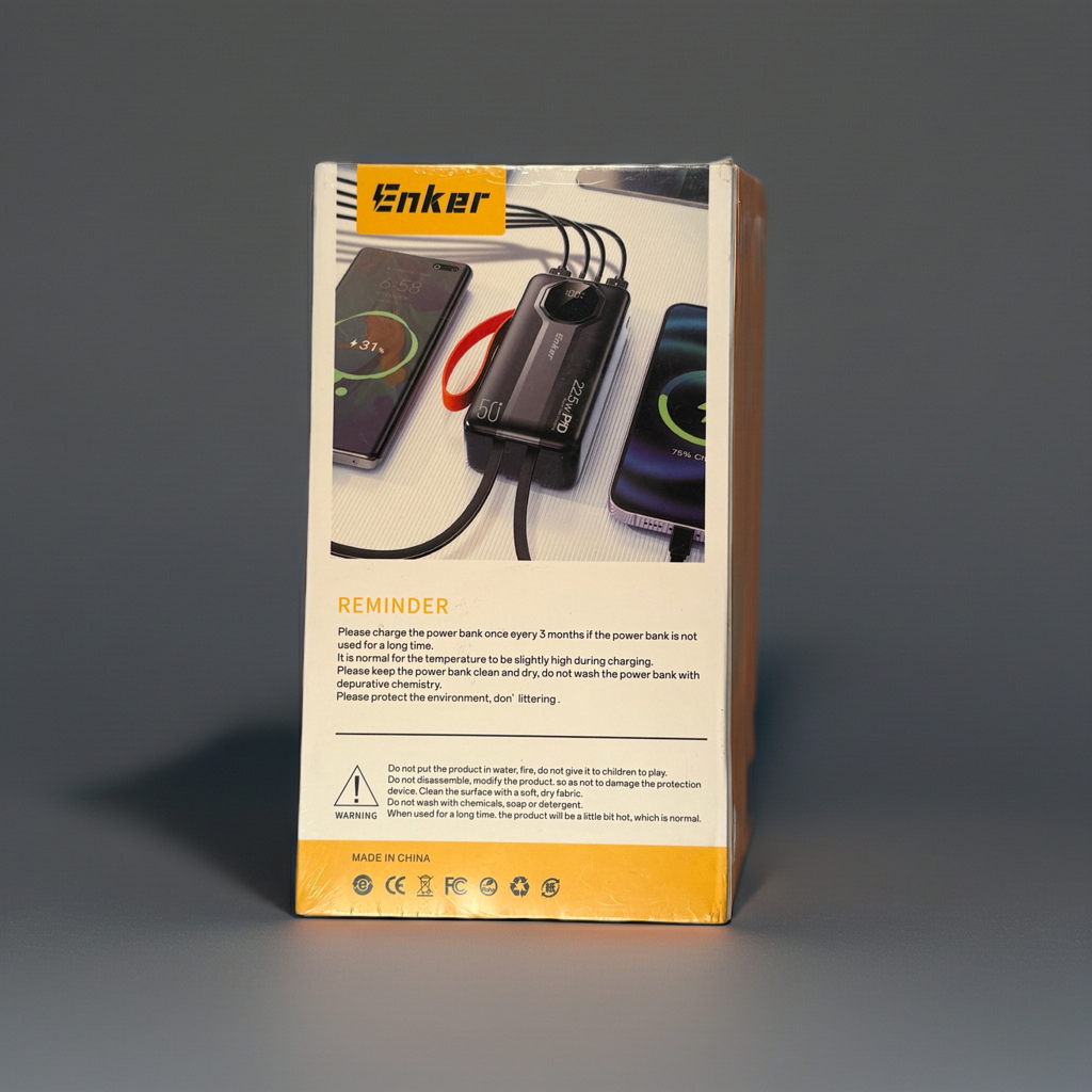 Enker 50000mAh Power Bank Super Fast Charging | Digital Display