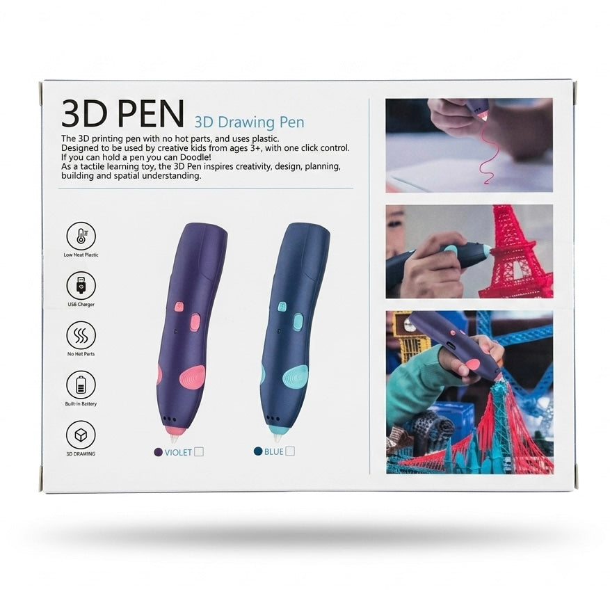3D Pen for Kids | Rechargeable & Heat-Free 3D Drawing