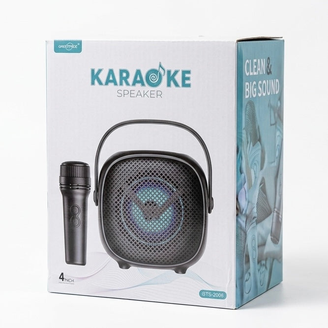 GTS-2008 Portable Karaoke Speaker with Wireless Microphone
