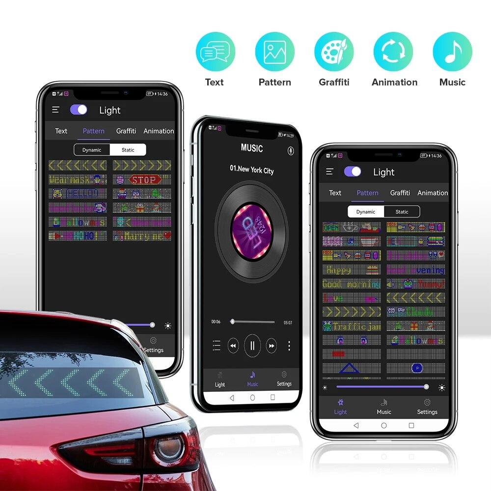 LED Matrix RGB Pixel Panel with Bluetooth Control