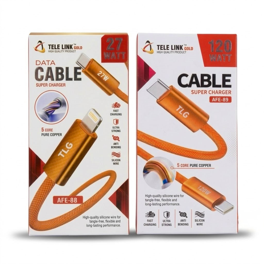 120W Super Fast Charging Type-C & Lightning Cable