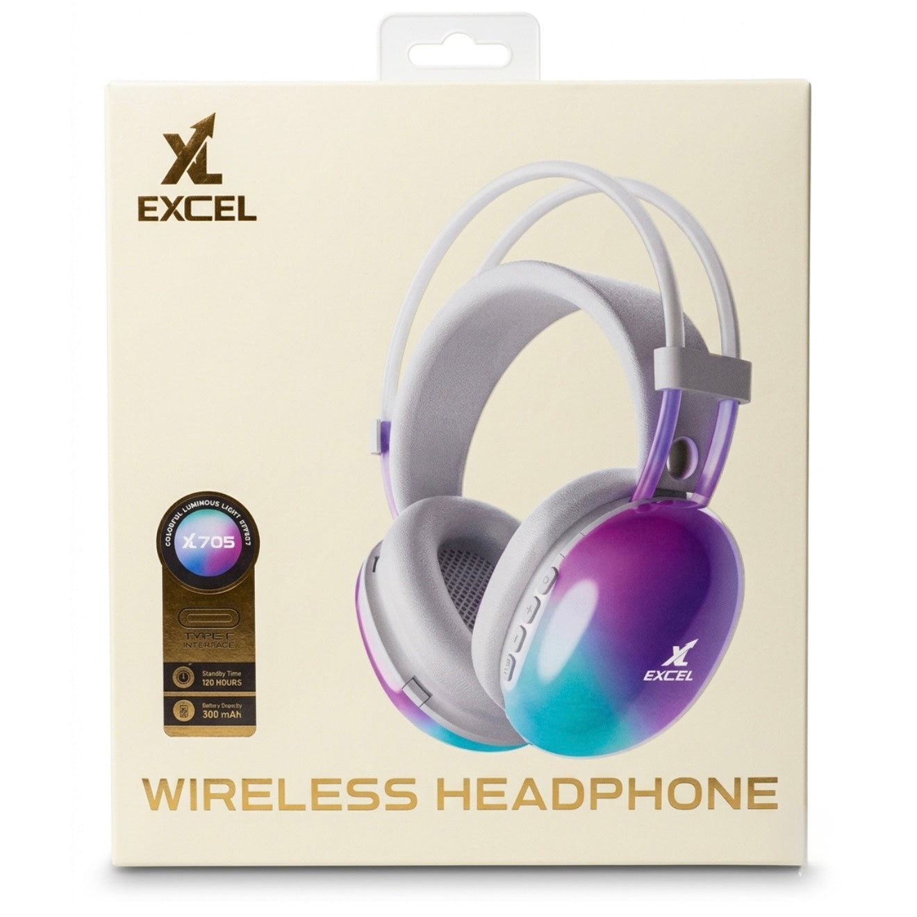 Wireless Luminous Gaming Headphones – High-Definition Sound & RGB Light Effect