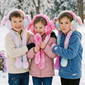 Cute Plush Moving Bunny Ears Earmuffs for Girls & Kids-Multi Colors