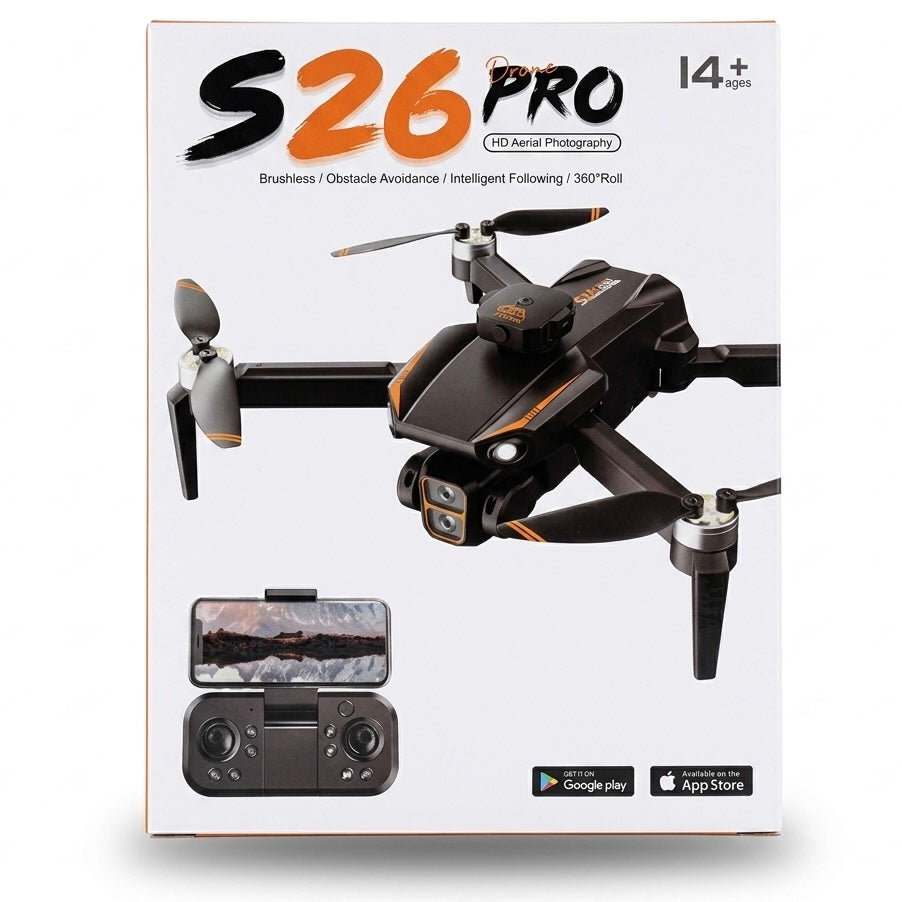 S26 Pro Drone with Dual Camera – HD Aerial Photography, Obstacle Avoidance & Foldable Design