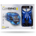 The Climbing RC Wall Climbing Car Series – 2.4G Remote Control Gravity Defying Wall Racing Car with LED Lights & USB Quick Charging (Blue)