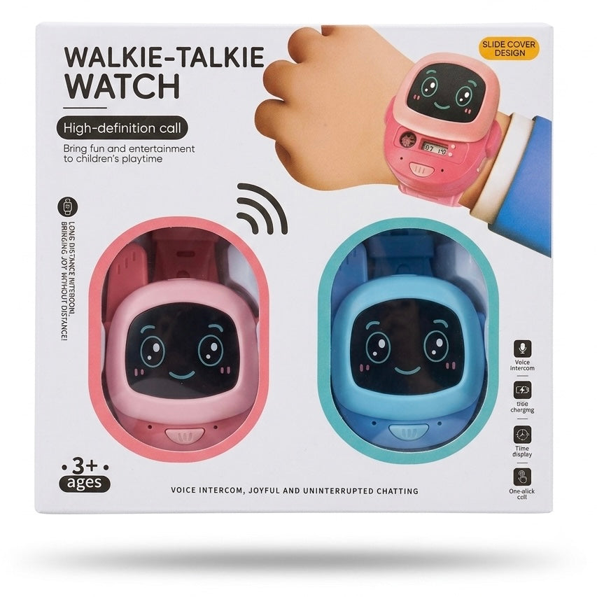 Cute Walkie-Talkie Watch Set for Kids - Fun and Entertaining Playtime with Reliable Intercom Function and Voice Control
