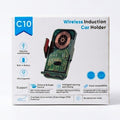 C10 Wireless Car Holder + Wireless Charger - Smart Automatic Clamping, 360° Rotation, Fast Charging Support