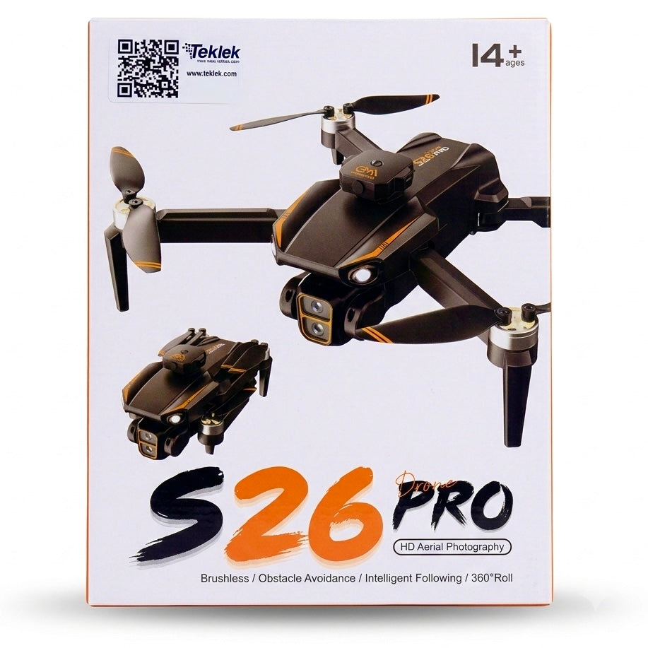 S26 Pro Drone with Dual Camera – HD Aerial Photography, Obstacle Avoidance & Foldable Design