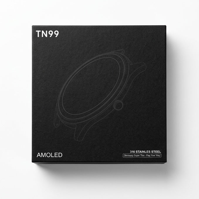 TN99 Premium Smartwatch - 316L Stainless Steel Build, AMOLED Display, Ultra-Thin Luxury Design