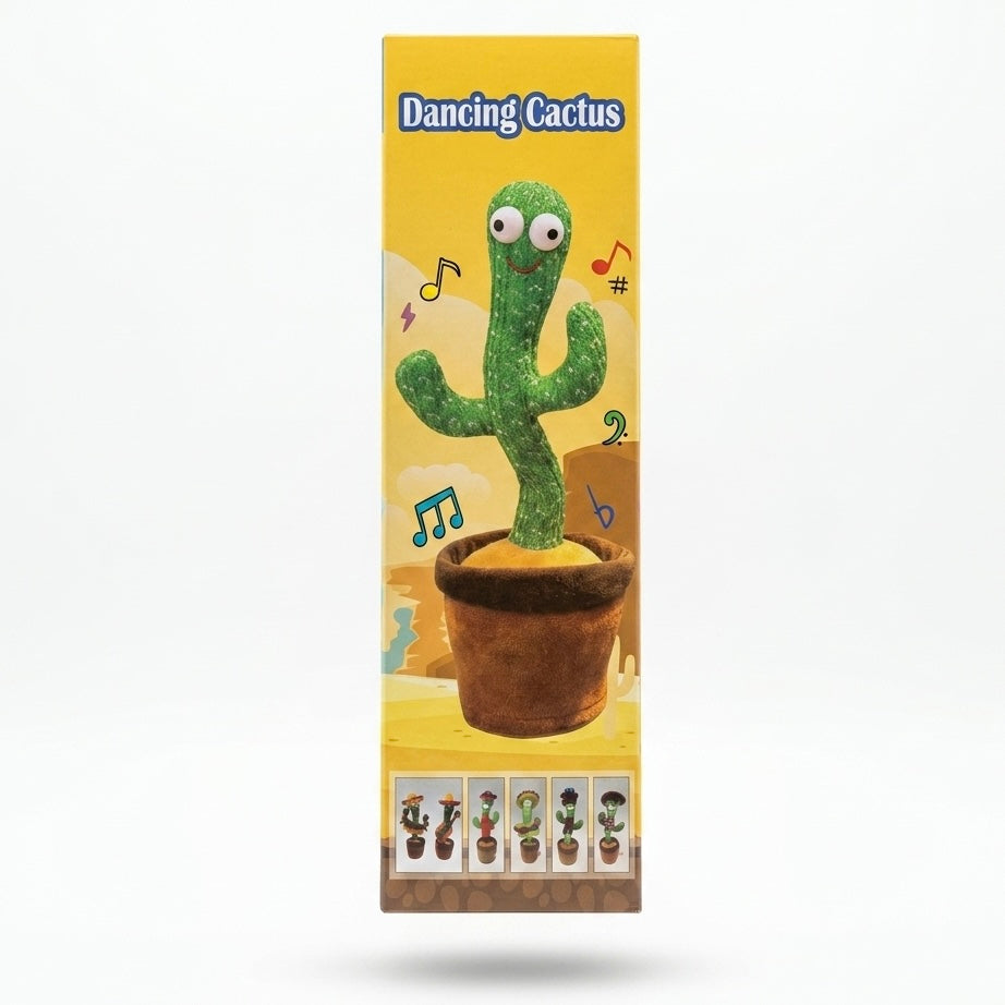 Rechargeable Dancing Cactus Toy – Talking, Singing & Repeating Interactive Toy for Kids
