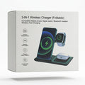 3-in-1 Foldable Wireless Charging Stand for Multiple Devices - Compact Travel-Friendly Charging Dock for iphone