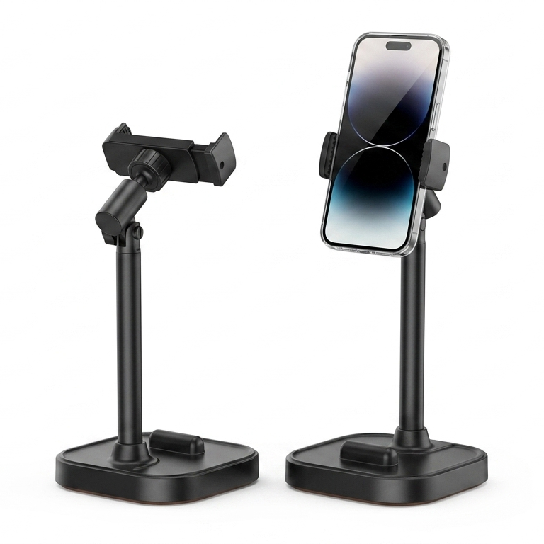 Plokama DT-80 Heavy-Duty Tabletop Lifting Bracket Height-Adjustable Phone & Stand