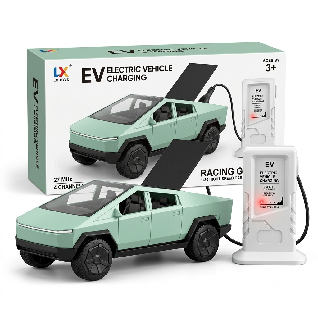 Cyber Truck High-Speed Racing RC Car with Remote Controller & EV Power station