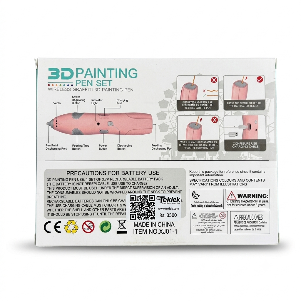 3D Pen for Kids | Rechargeable & Heat-Free 3D Drawing