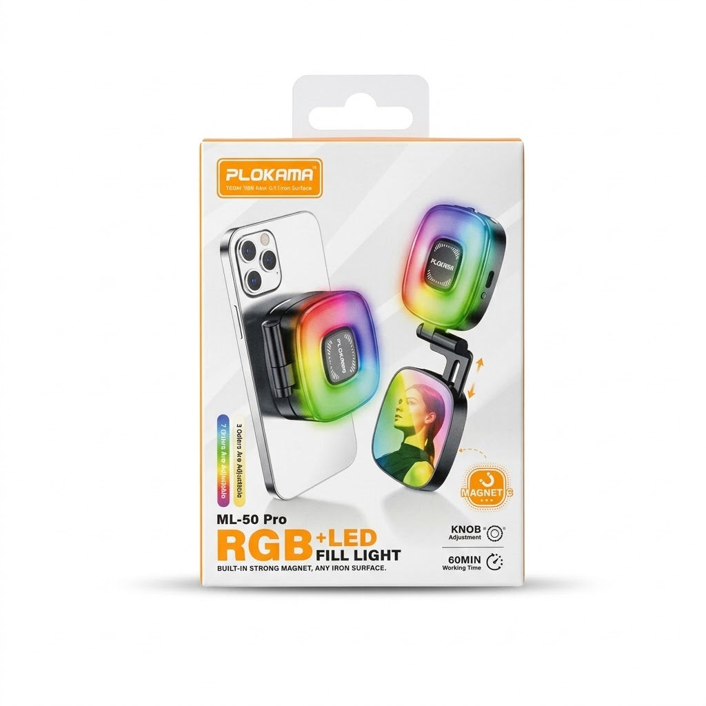 RGB + LED Fill Light - mobile content creation, vlogging aur professional lighting ke liye perfect solution.