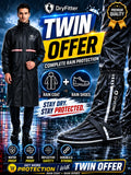 Twin Protection Bundle | Rain Coat+Rain Shoes