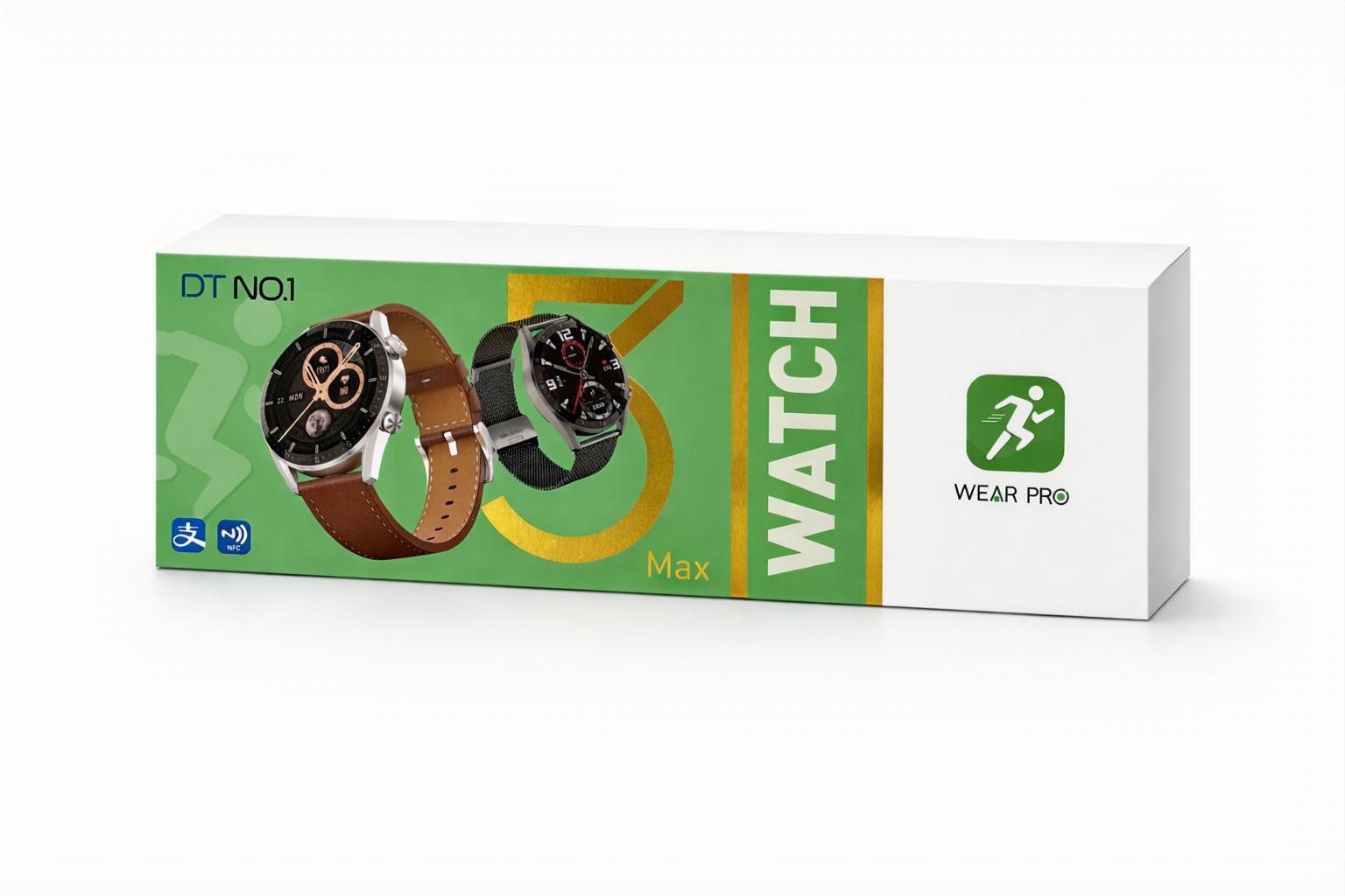 Wear Pro DT NO.1 Max Smartwatch – NFC, Health Tracking & Stylish Circular Display