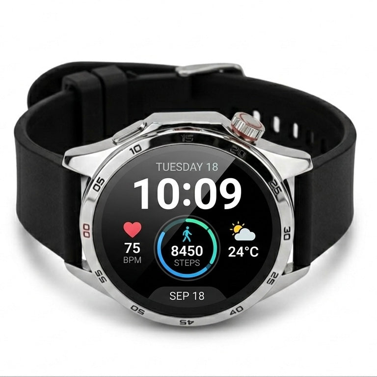 Teklek 7+1 Premium Smart Watch - 2.20" AMOLED Display, Bluetooth Calling