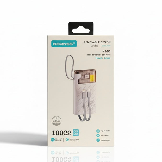 NORNSS NS-96 10000mAh Removable Design Power Bank (22.5W Fast Charging)