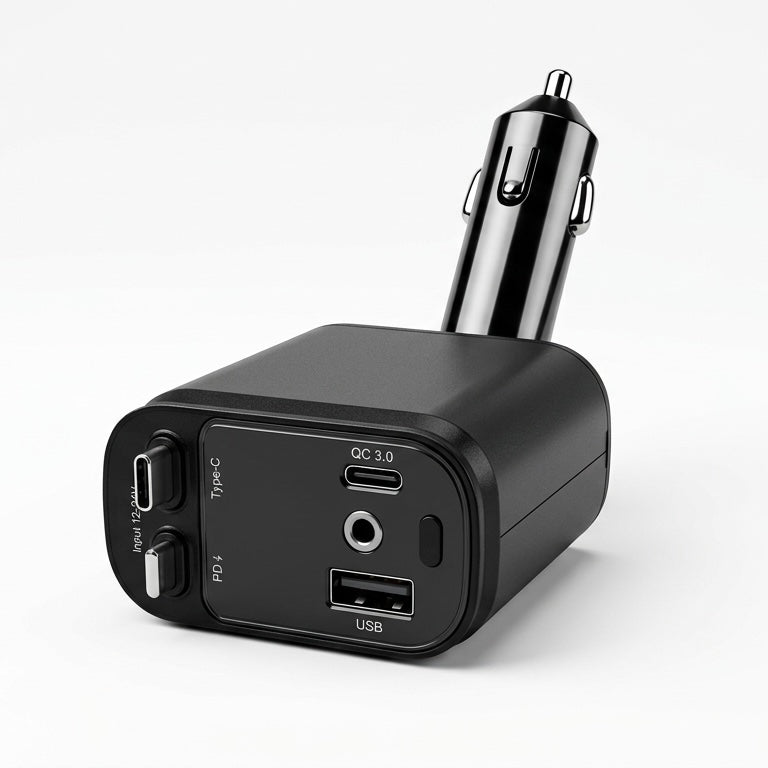 4-in-1 Retractable Fast Car Charger for Cars