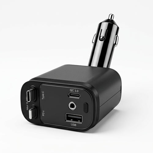 4-in-1 Retractable Fast Car Charger for Cars