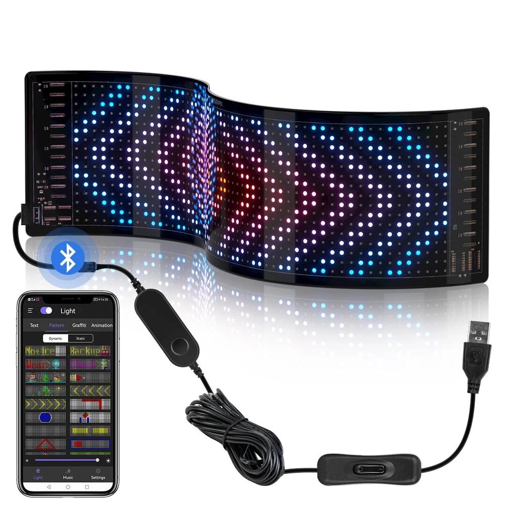 LED Matrix RGB Pixel Panel with Bluetooth Control